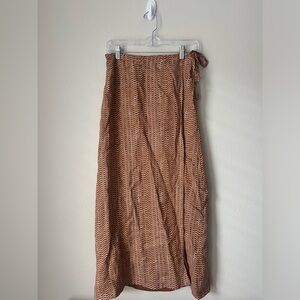 Faithfull the Brand Brown and White Patterned Skirt - size XS